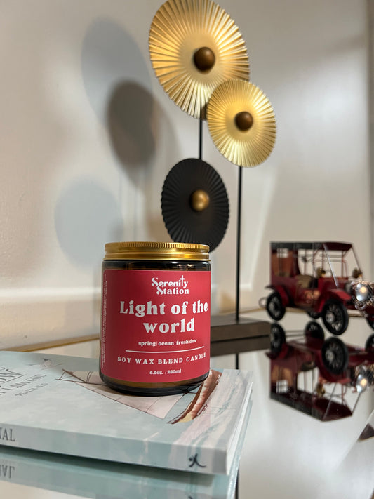 Light of the world candle